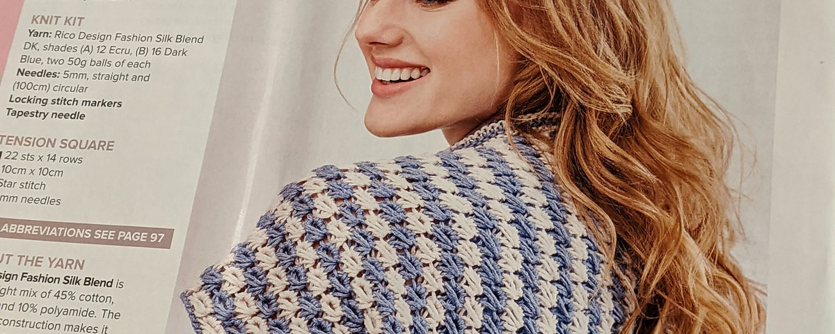 Star Stitch Shrug by Jo Allport