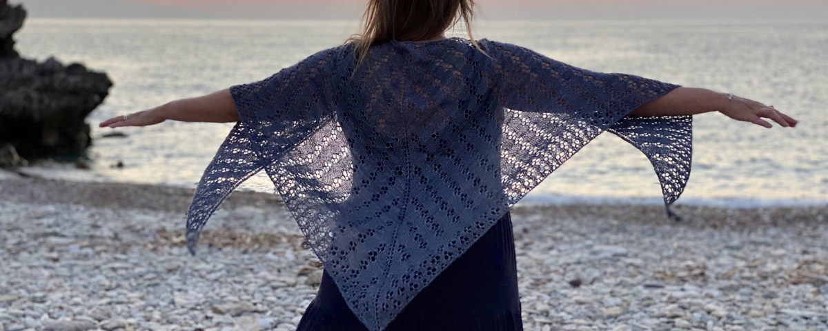 Diamond Cascade Shawl by Jem Arrowsmith