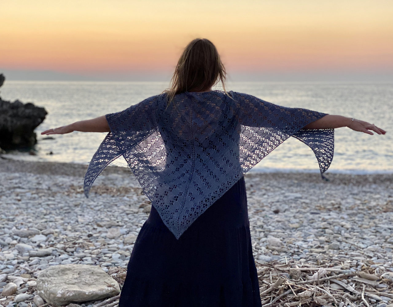 Diamond Cascade Shawl by Jem Arrowsmith