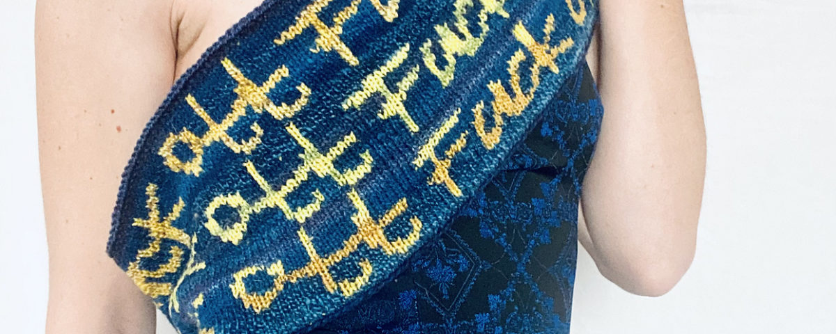 F*ck Off Cowl by Meret Buetzberger