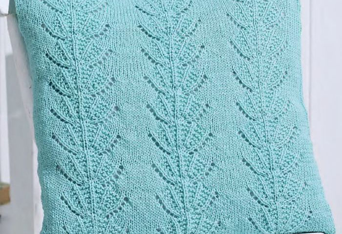 Lacy Cushion by Sian Brown Knitwear Design